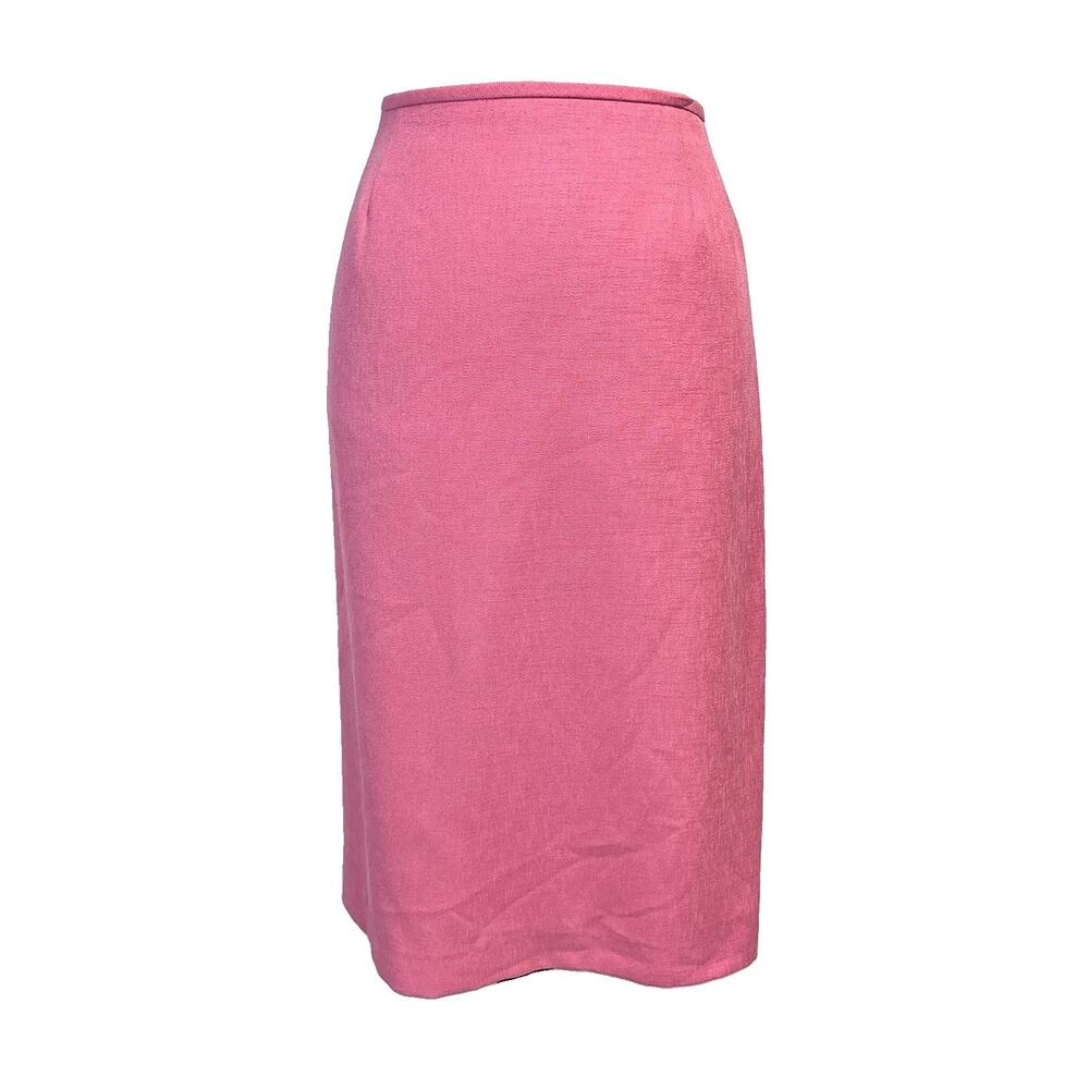 Suit Studio Skirt size 14 Grapefruit Pink Textured Straight Knee Career Suit